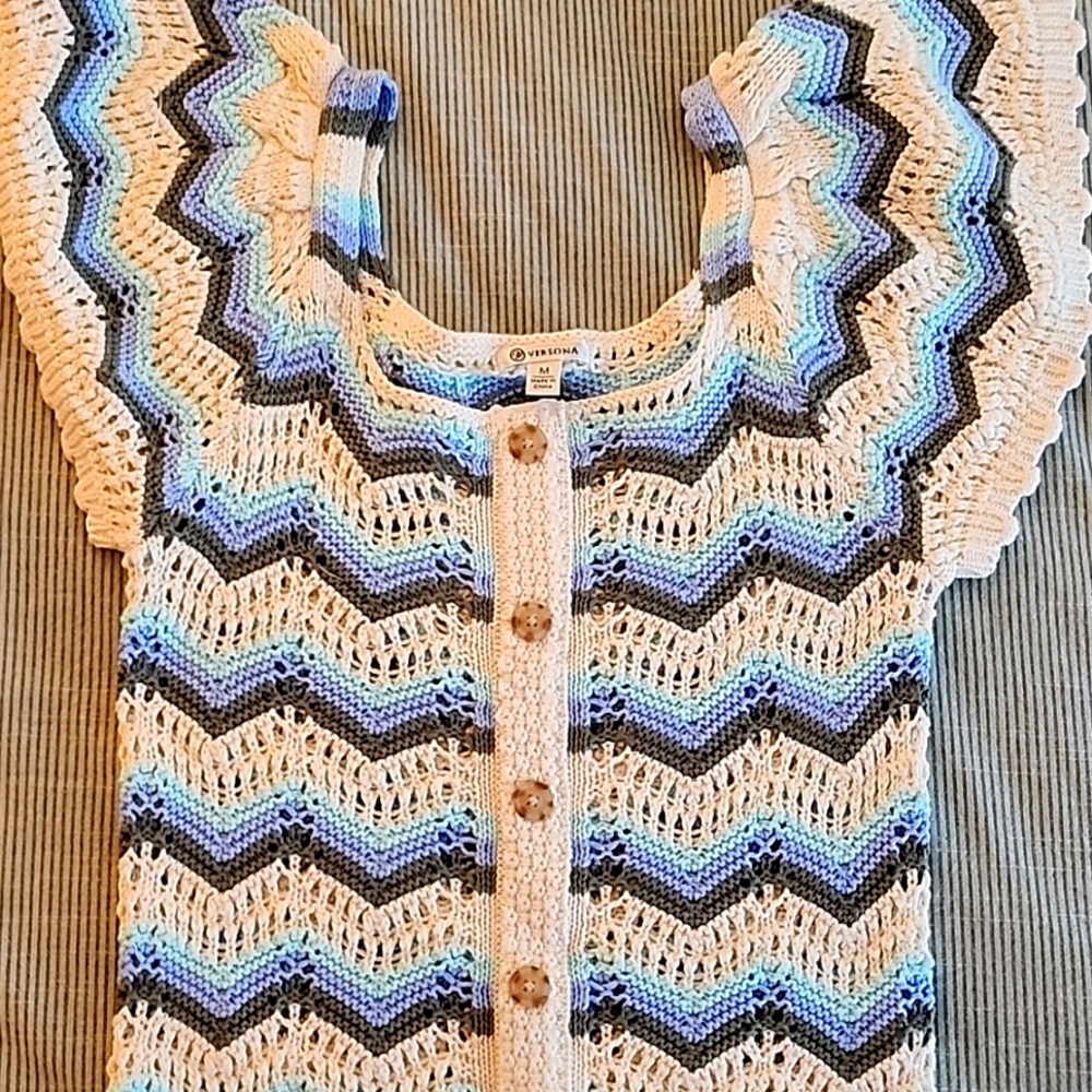 Versona crochet top multicolored